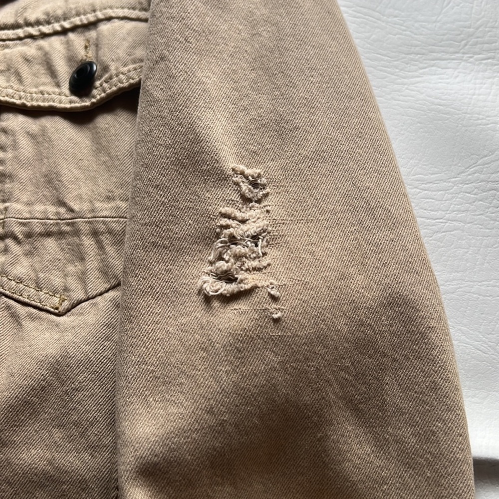 Tan button jacket - Picture 3 of 6